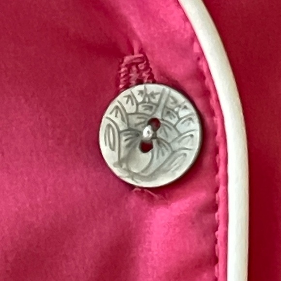 Natori Women Pink Button Up Sleepwear Shirt Size S Windowpane Print Long Sleeve - Picture 8 of 8